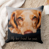 私の友最高の人は、犬の犬を手に子犬ミーム クッション (ブランケット)