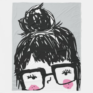 私の友最高の人サラ フリースブランケット