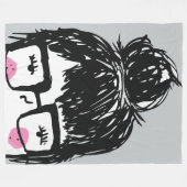 私の友最高の人サラ フリースブランケット (正面(横))