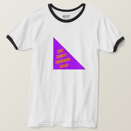 私の友最高の友パパの良い品質のトップTシャツ Tシャツ (デザイン正面)