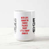 私の友最高の達は私をおばあちゃん愛と呼び、名前を追加 コーヒーマグカップ (中央)
