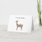 私の友親愛人おもしろいの甘い鹿 カード (正面)