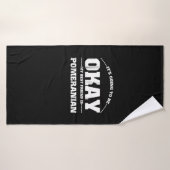 私の友達がポメラニア犬で最高のも大丈夫だ バスタオル (バスタオル)