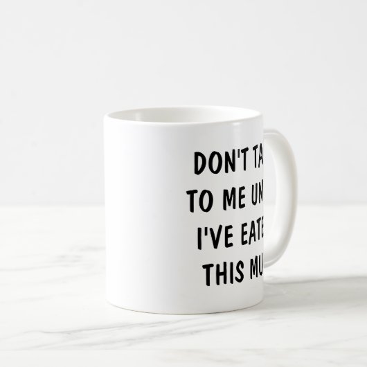 私の友達がMuになるまで話し食べおもしろいない コーヒーマグカップ (正面右)