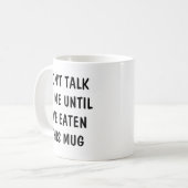 私の友達がMuになるまで話し食べおもしろいない コーヒーマグカップ (正面左)