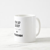 私の友達と呼んでくれて本当にラッキーだ! コーヒーマグカップ (正面右)