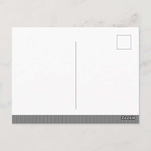 私の友達になってくれてありがとうお洒落レタリング ポストカード (裏面)