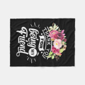 私の友達になってくれてありがとう フリースブランケット (正面(横))