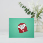 私の友達になってくれてありがとう！ ポストカード (スタンド正面)