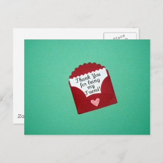 私の友達になってくれてありがとう！ ポストカード
