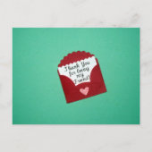 私の友達になってくれてありがとう！ ポストカード (正面)