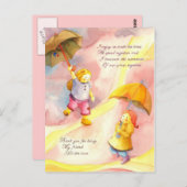 私の友達になってくれてありがとう ポストカード (正面/裏面)