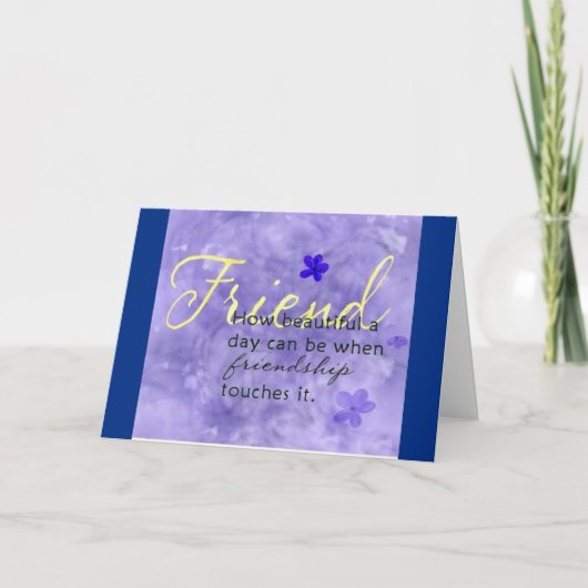 私の友達に幸せ***生まれ最高のた*** カード (正面)