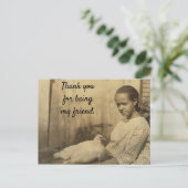 私の友達のはがきになってくれてありがとう ポストカード (スタンド正面)