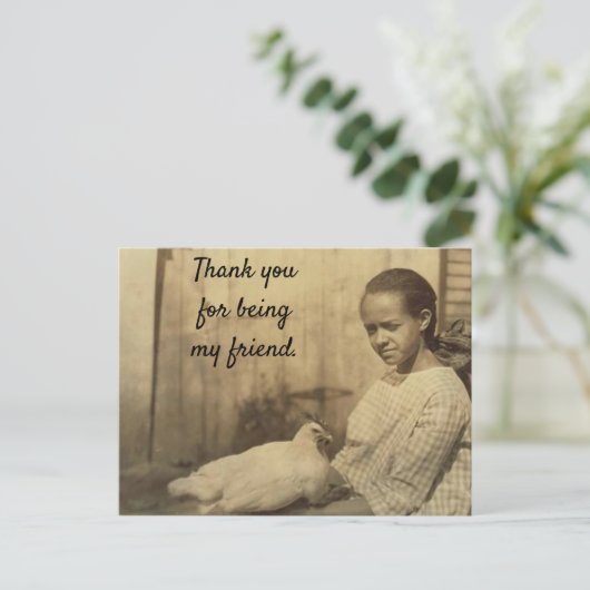 私の友達のはがきになってくれてありがとう ポストカード (スタンド正面)