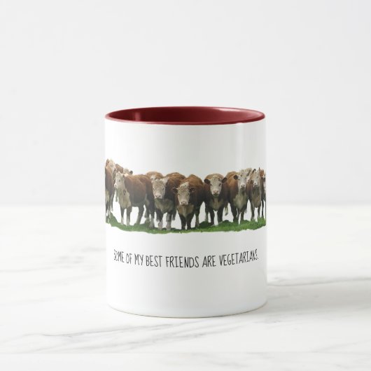 私の友達の中には最高のベジタリアン マグカップ (中央)