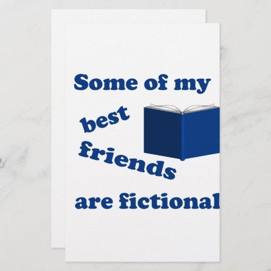 私の友達の最高の中には架空の人もいる 便箋 (正面/裏面)