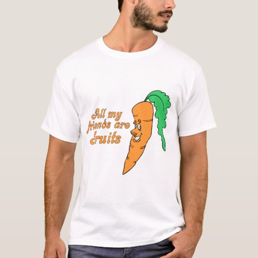 私の友達はみんな果物 2 Tシャツ (正面)