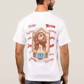 私の友達はクリスチャンの男性のTシャツの方が好い Tシャツ (裏面)