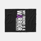 私の友達は戦士の膵臓がん認識度 フリースブランケット (正面(横))