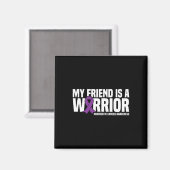 私の友達は戦士の膵臓がん認識度 マグネット (正面/裏面)