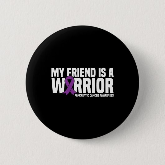 私の友達は戦士の膵臓がん認識度 缶バッジ (正面)