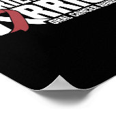 私の友達は戦士ブルゴーニュ白口腔がん ポスター (角)