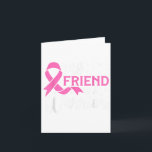 私の友達は戦士 乳がん啓発ピン カード<br><div class="desc">私の友達は戦士 乳がん啓発 ピンクリボン</div>
