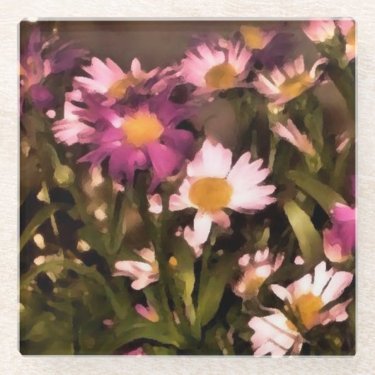 私の友達を育てる ガラスコースター (正面)