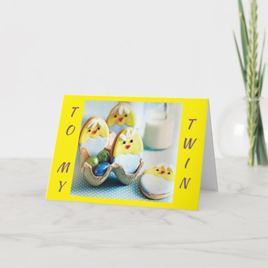 私の双子に幸せな「イースター」と「春」****を*** カード (正面)