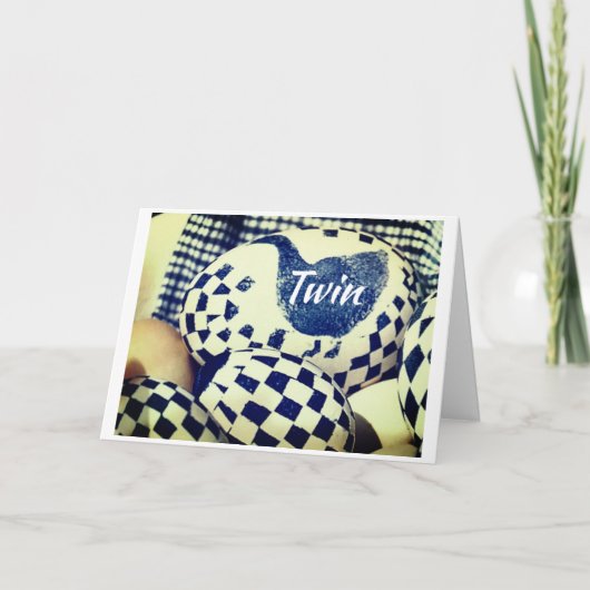 私の双子に幸せな「イースター」と「春」****を*** カード (正面)