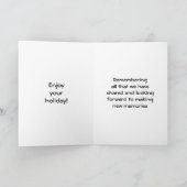 私の双子に過去のクリスマスを思い出す シーズンカード (内部)