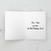 私の双子の妹と誕生日お気に入りのの調理師に カード (内部)