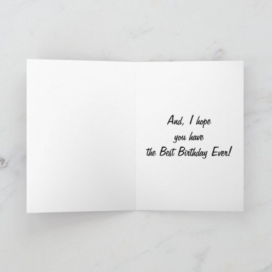 私の双子の妹と誕生日お気に入りのの調理師に カード (内部)