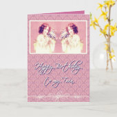 私の双子の妹へのハッピーバースデー カード (黄色い花)