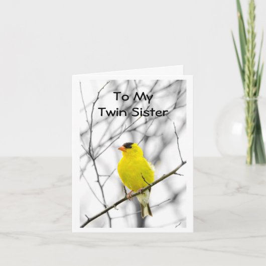 私の双子の誕生日 カード (正面)