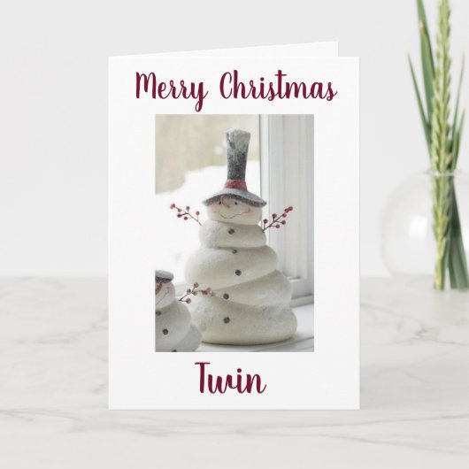 私の双子への聖降誕祭****愉快**** シーズンカード (正面)