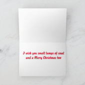 **私の双子用の石炭の小さな塊** シーズンカード (内部)