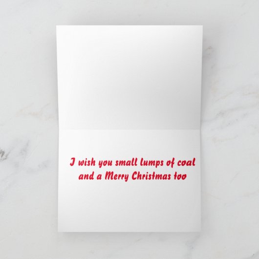 **私の双子用の石炭の小さな塊** シーズンカード (内部)