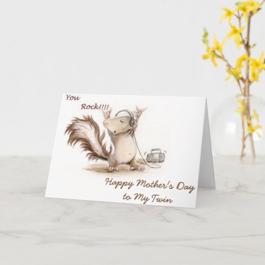 「私の双子」はロックスターに恵まれた母の日 カード
