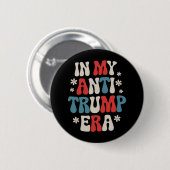 私の反トランプ時代 2024 反MAGA 反共和党 缶バッジ (正面&裏面)