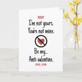 私の反バレンタインになってよ 感情なんてどうでもいいわ 笑 カード (黄色い花)