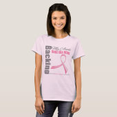 私の叔母さん乳癌の支持 Tシャツ (正面フル)
