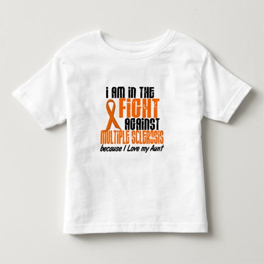 私の叔母さん1のための戦いのMSの多発性硬化 トドラーTシャツ (正面)