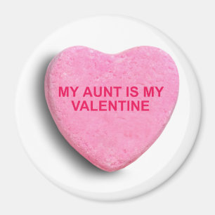 私の叔母さんIS MY VALENTINE CANDYのハート マグネット
