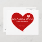 私の叔母と叔父は私を愛している ポストカード (正面/裏面)