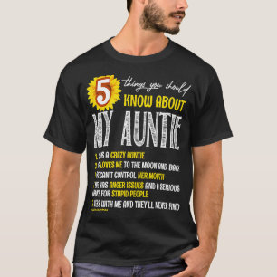 私の叔母のひまわりについて知っておくべきこと5つ Tシャツ