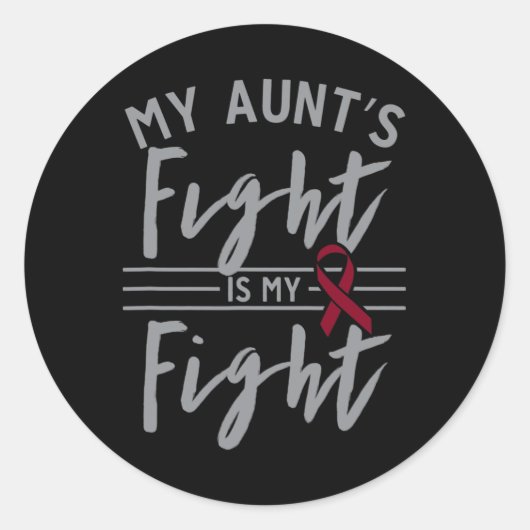私の叔母の戦いは私の戦い鎌状赤血球貧血Awa ラウンドシール (正面)