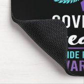 私の叔母の翼カバー心臓自殺認識リボン マウスパッド (コーナー)