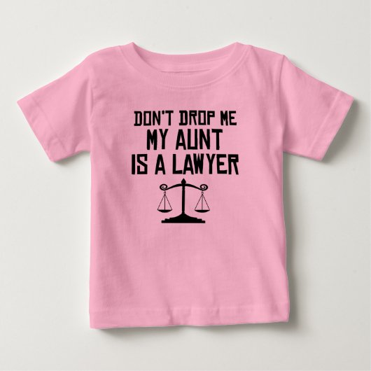 私の叔母は弁護士だ ベビーTシャツ (正面)